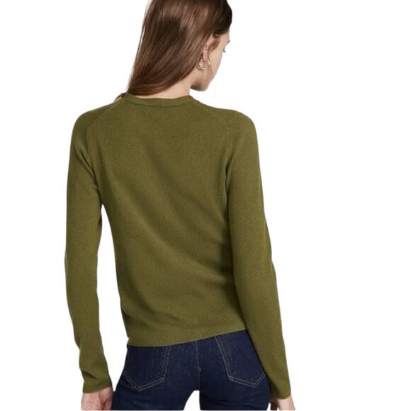 Vince Cashmere Sweater Olive Green Size XS - Picture 3 of 8